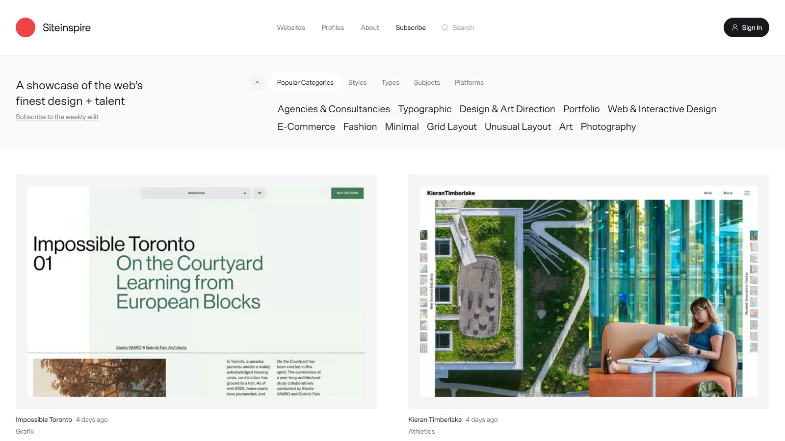 Siteinspire