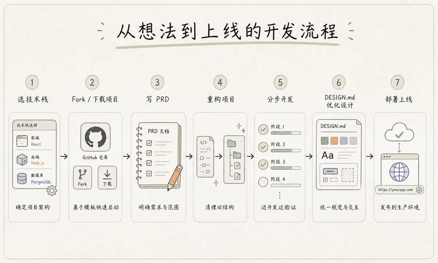 从想法到上线的开发流程